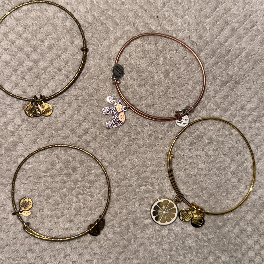 Silver Charm Bracelet Set